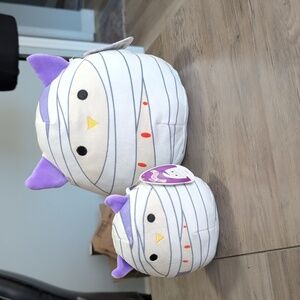Set Of 2 Squishmallows- Halloween Holly the Owl 5" Plush & 8" Plush